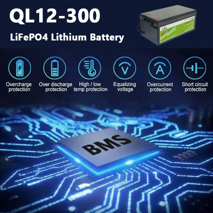 Pv সিস্টেমের জন্য 12.8v 300ah লিথিয়াম আয়ন ব্যাটারি Lifepo4 ব্যাটারি ট্রাভেল ক্যারাভান